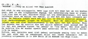 1994 tony en alice waarom recensie 1